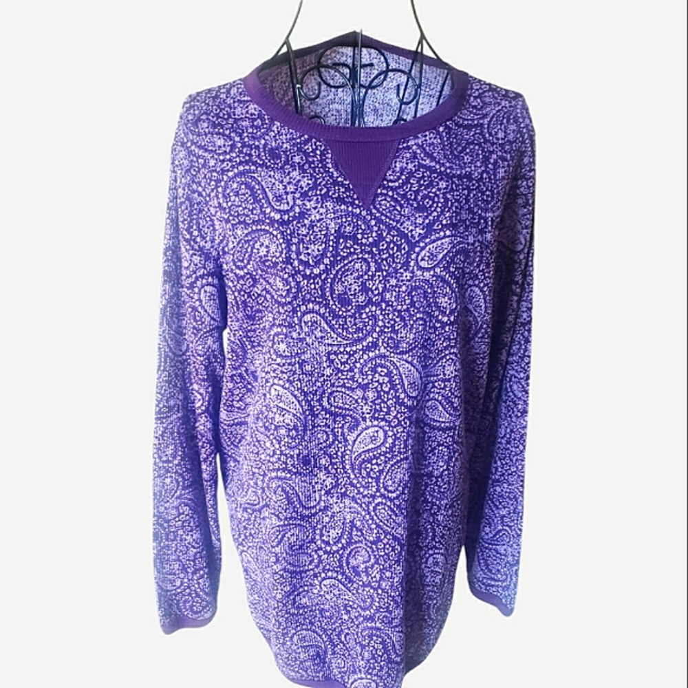 Woman Within long-sleeve tunic, size M (14/16)